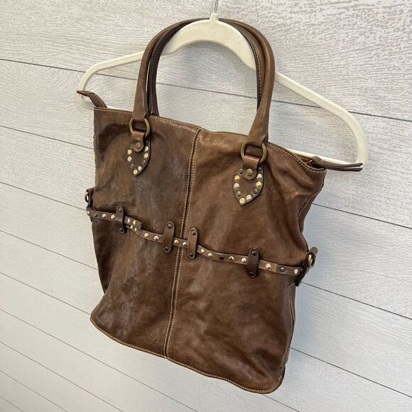 Cavalcanti Italy Leather Brown Crossbody Fold-over Purse Shoulder Bag - Picture 12 of 12